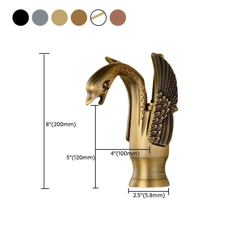 Full Brass Bathroom Vanity Tap Hot and Cold Single Handle Basin Tap -Bathlova