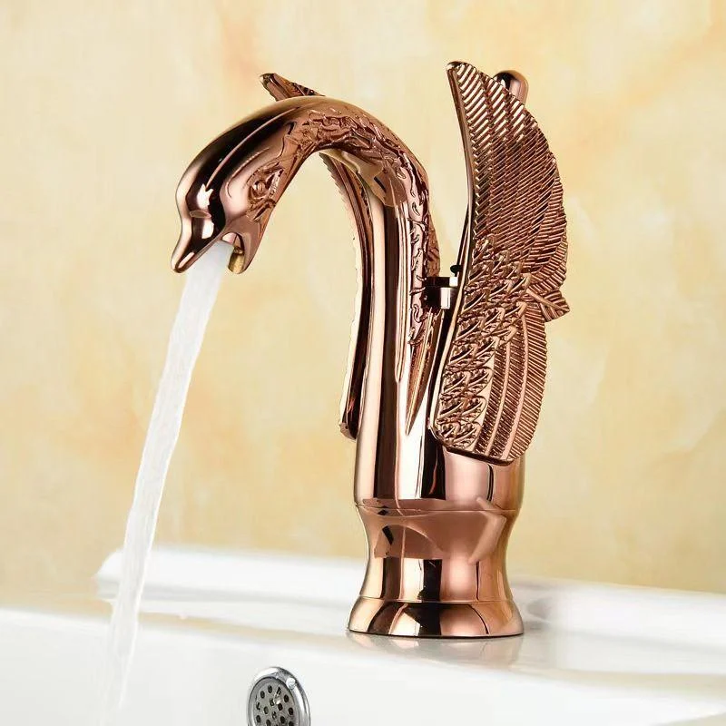 Full Brass Bathroom Vanity Tap Hot and Cold Single Handle Basin Tap -Bathlova