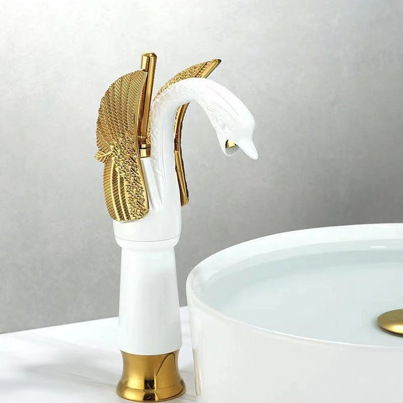 Full Brass Bathroom Vanity Tap Hot and Cold Single Handle Basin Tap -Bathlova