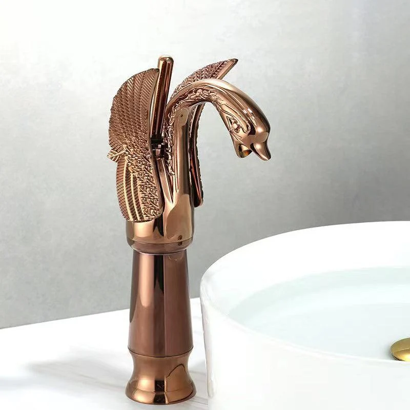 Full Brass Bathroom Vanity Tap Hot and Cold Single Handle Basin Tap -Bathlova