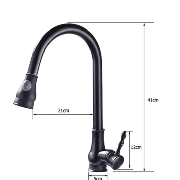 Giotto - Pull Down Kitchen Tap -Bathlova