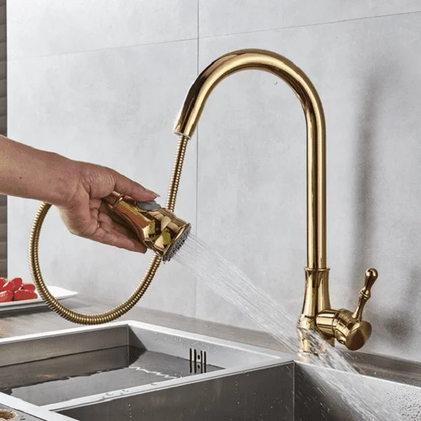 Giotto - Pull Down Kitchen Tap -Bathlova