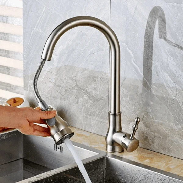 Giotto - Pull Down Kitchen Tap -Bathlova