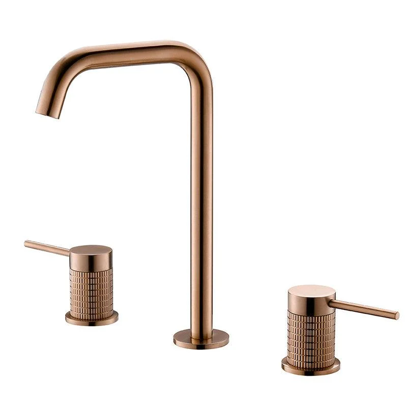 Glam 2-Handle Bathroom Sink Tap with High-Arc Widespread Bathroom Sink Tap -Bathlova