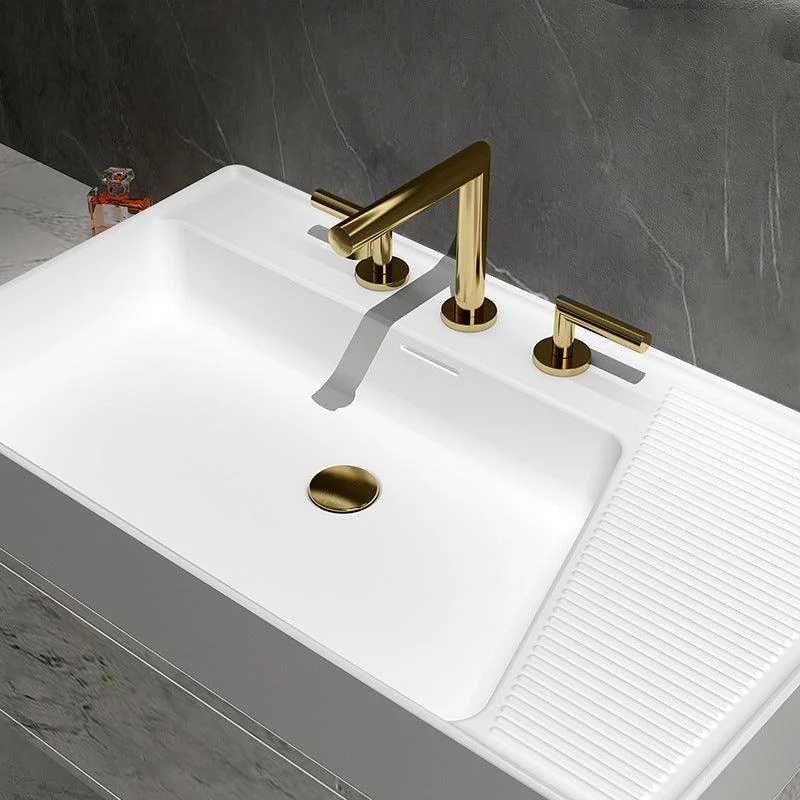 Glam 2-Handle Bathroom Sink Tap with Low Arc Widespread Bathroom Sink Tap -Bathlova