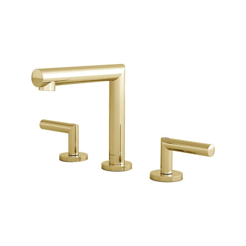 Glam 2-Handle Bathroom Sink Tap with Low Arc Widespread Bathroom Sink Tap -Bathlova