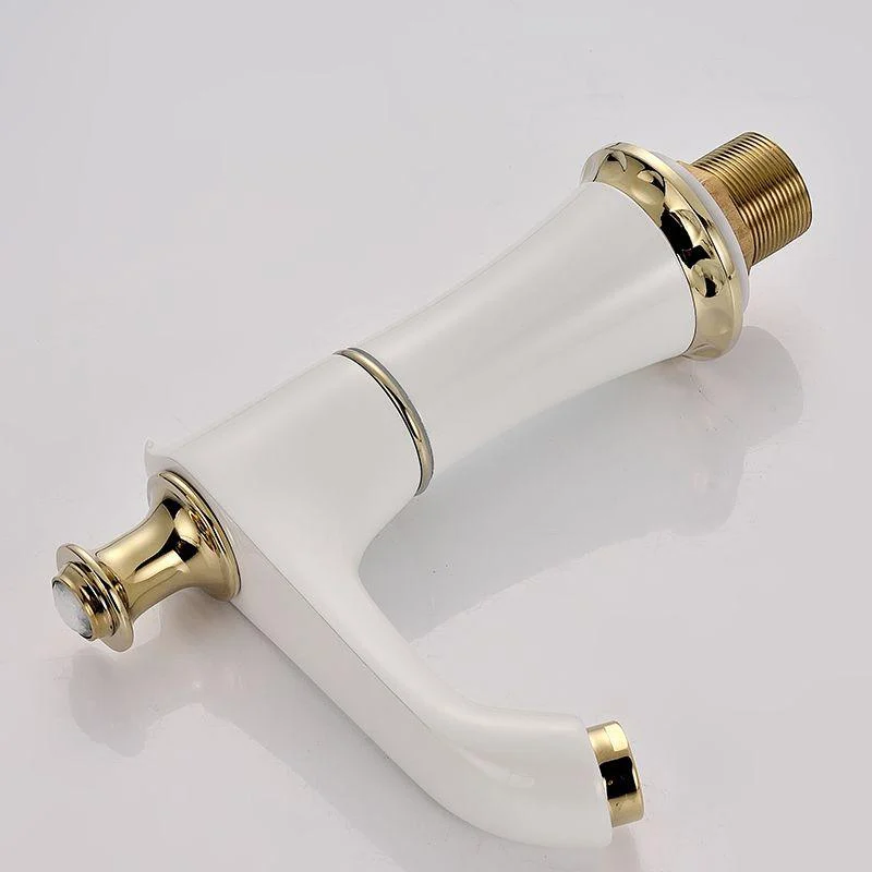 Glam Bath Tap Trim Deck Mounted Lever Handle Swivel Spout Bathtub Tap -Bathlova