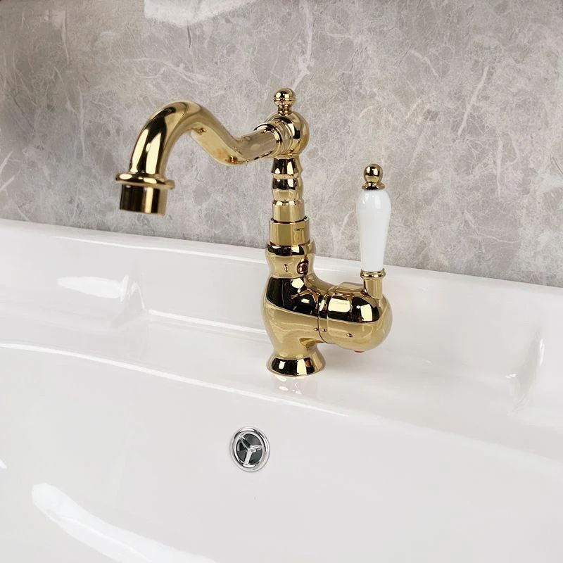 Glam Brass Bathroom Sink Tap with 1-Handle Vessel Sink Bathroom Tap -Bathlova