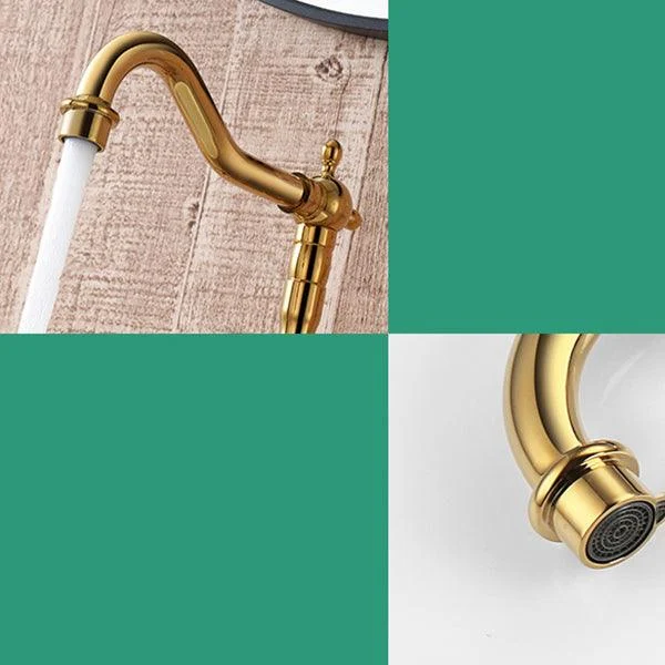 Glam Centerset Tap Brass Cross Handles High-Arc 2 Handles Basin Lavatory Tap -Bathlova