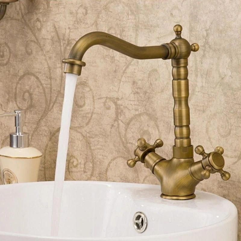 Glam Centerset Tap One Hole Bathroom Tap with 2 Handles -Bathlova