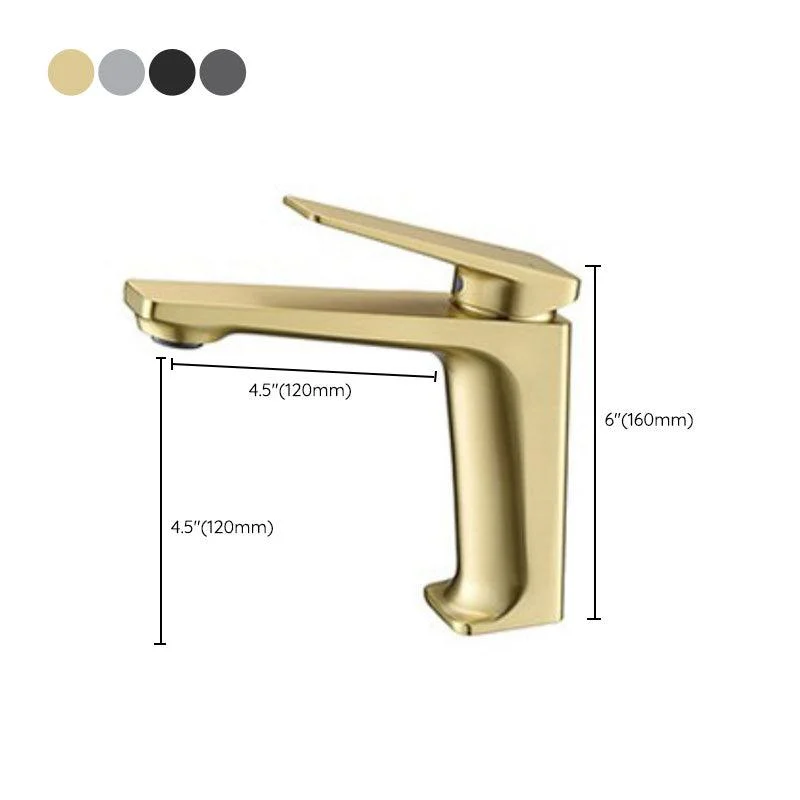 Glam Copper Vessel Tap Lever Handles Low Arc Vessel Tap for Bathroom -Bathlova