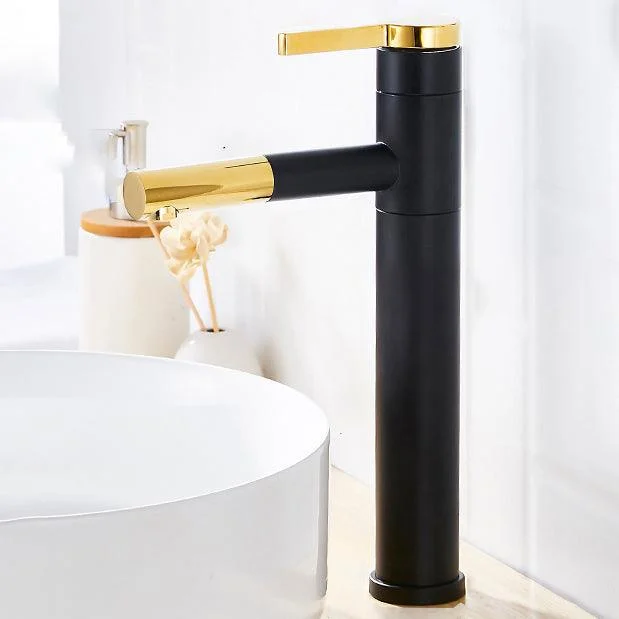 Glam Sink Tap Single Lever Handle Tap with Swivel Spout -Bathlova