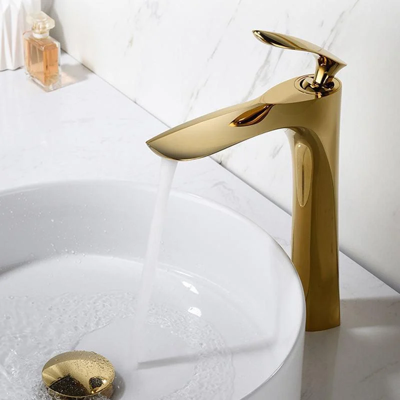 Glam Style Tap One Lever Handle Vessel Sink Bathroom Tap -Bathlova