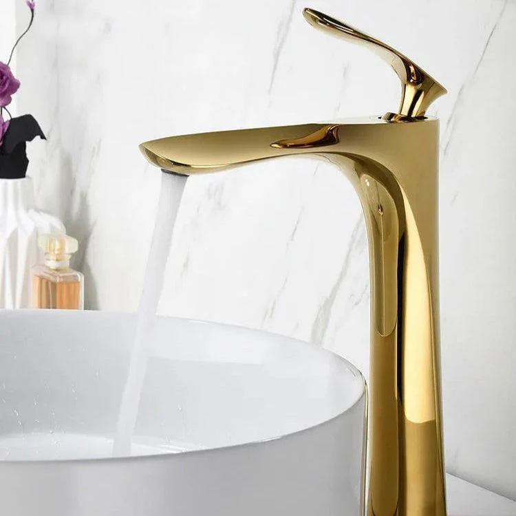 Glam Style Tap One Lever Handle Vessel Sink Bathroom Tap -Bathlova