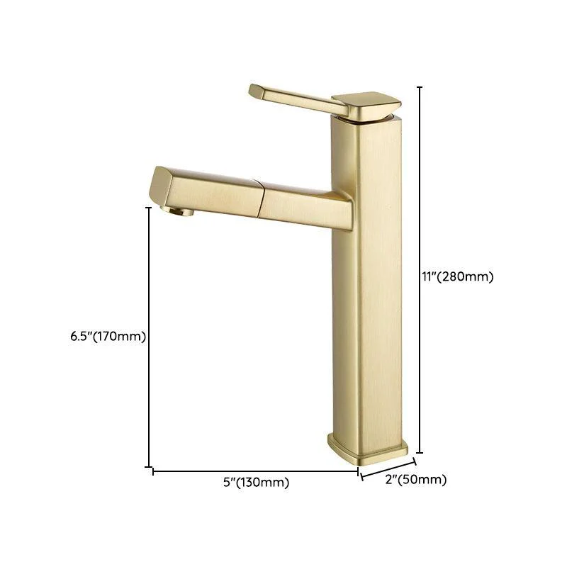 Glam Style Tap Single Handle Centerset Tap with Swivel Spout -Bathlova