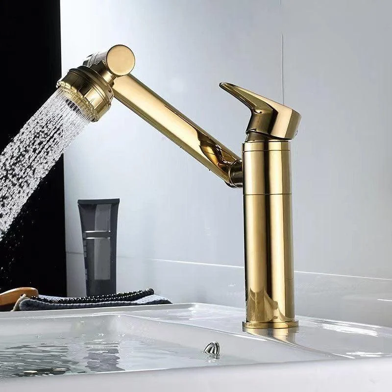 Glam Style Tap Single Handle Vessel Sink Bathroom Tap with Waterfall Spout -Bathlova