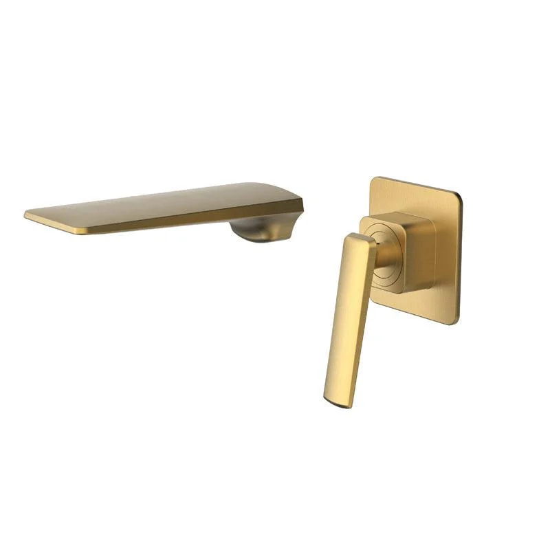 Glam Style Tap Wall Mounted Bathroom Tap with Single Lever Handle -Bathlova