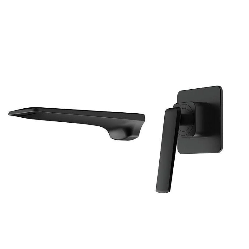 Glam Style Tap Wall Mounted Bathroom Tap with Single Lever Handle -Bathlova