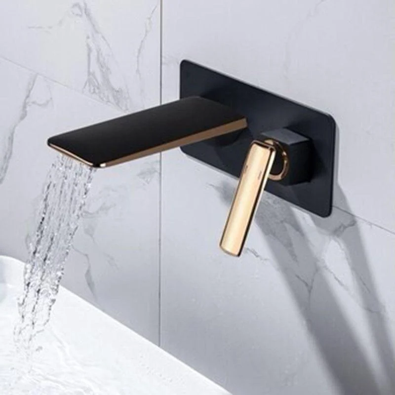 Glam Style Tap Wall Mounted Bathroom Tap with Single Lever Handle -Bathlova