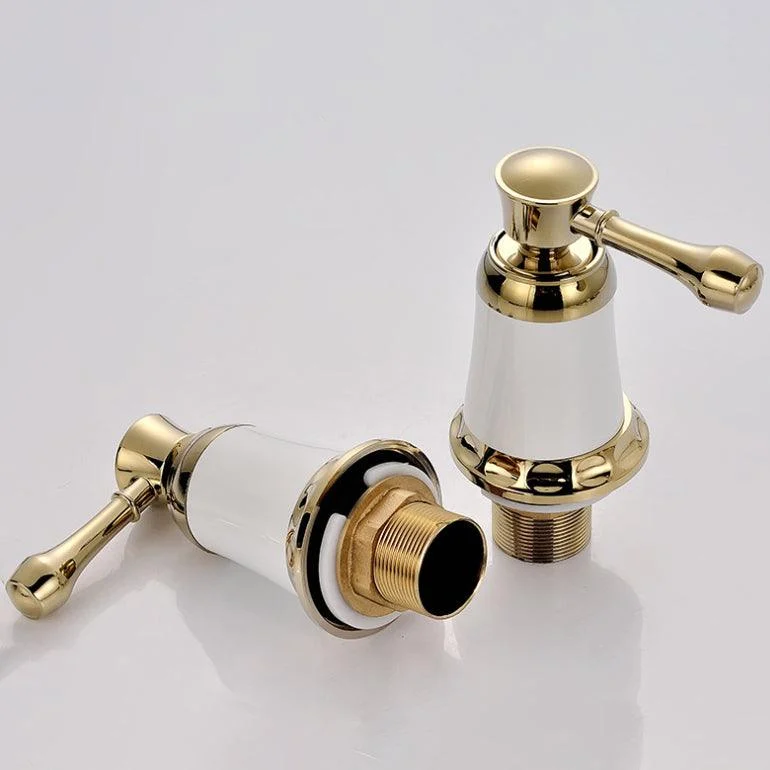 Glam Style Tap Widespread Sink Tap with 2 Lever Handles -Bathlova