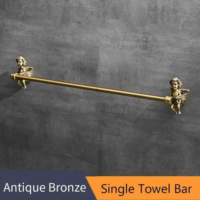 Gold Bathroom Hardware Accessories Set Towel Ring Paper Holder -Bathlova