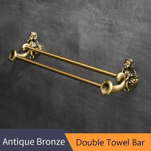 Gold Bathroom Hardware Accessories Set Towel Ring Paper Holder -Bathlova