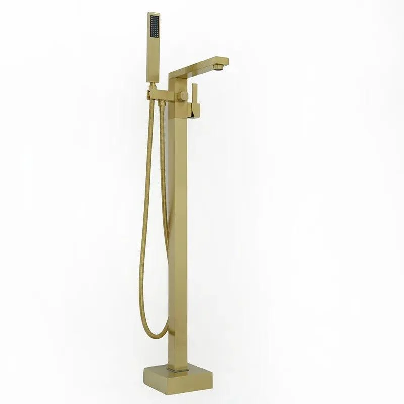 Gold Brushed Freestanding Bathtub Tap -Bathlova