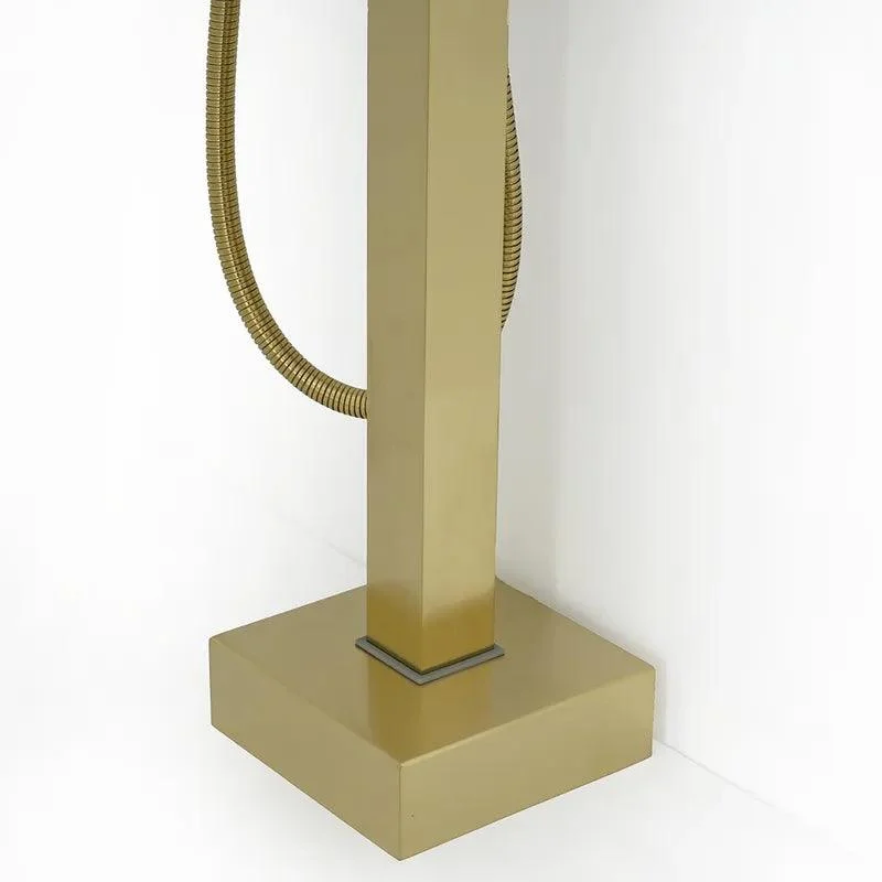 Gold Brushed Freestanding Bathtub Tap -Bathlova