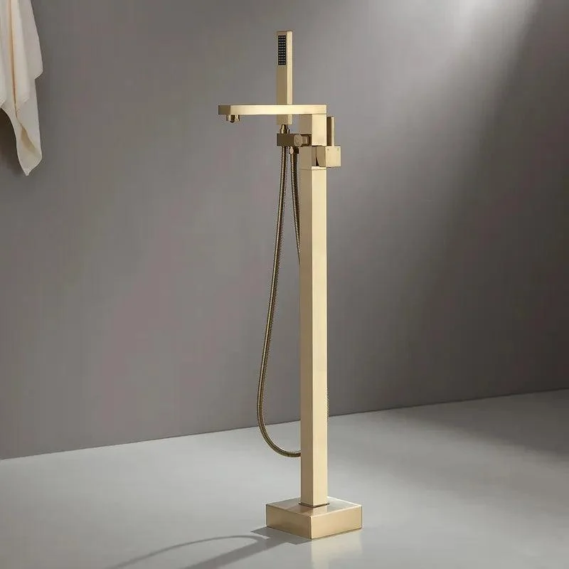 Gold Brushed Freestanding Bathtub Tap -Bathlova