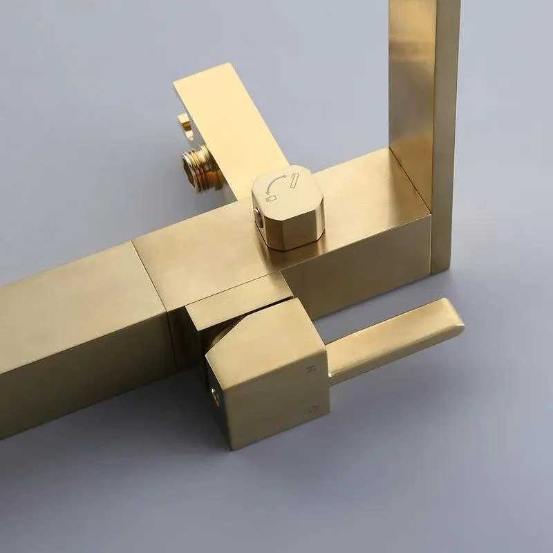 Gold Brushed Freestanding Bathtub Tap -Bathlova