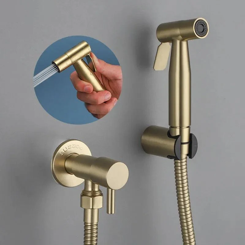 Gold Handheld Bidet Sprayer Set Stainless Steel Bathroom Bidet -Bathlova