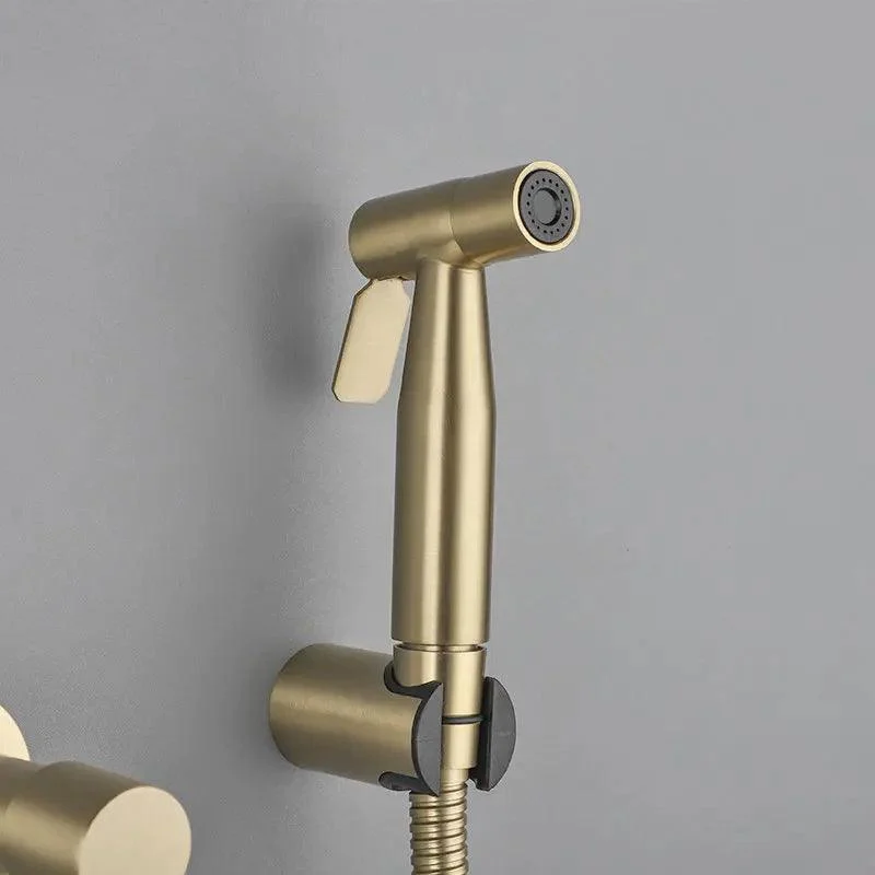 Gold Handheld Bidet Sprayer Set Stainless Steel Bathroom Bidet -Bathlova