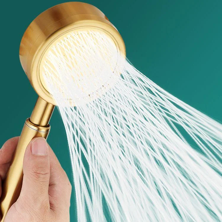 Gold Handheld Shower Head Pressurized 304 Stainless Steel Shower Head -Bathlova