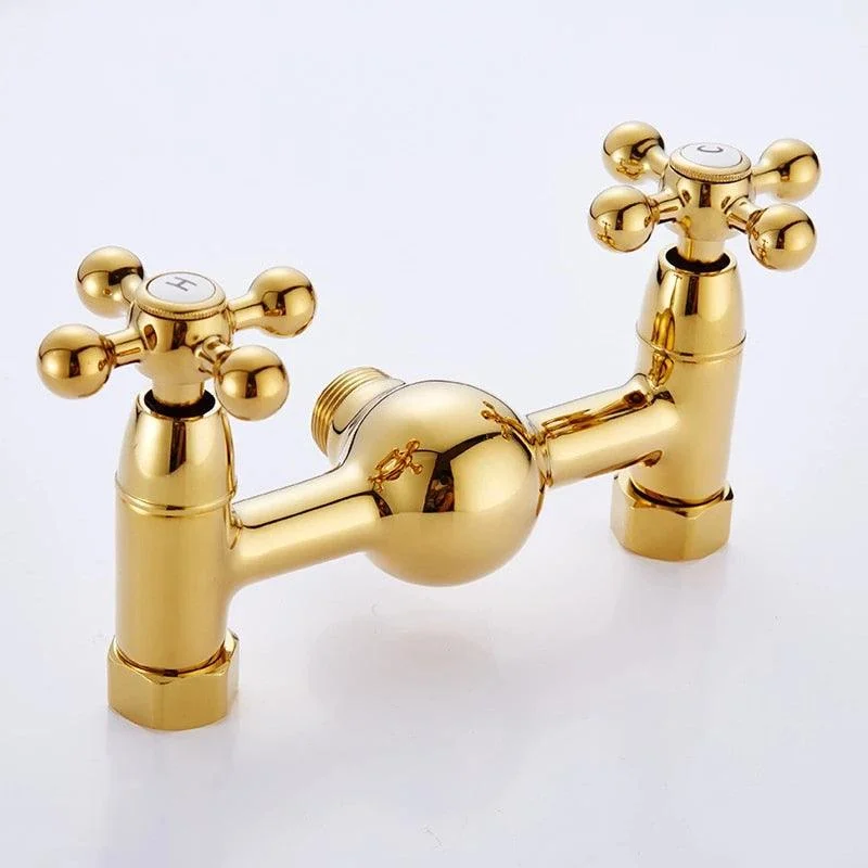 Gold Wall Mounted Bathroom Shower Tap -Bathlova