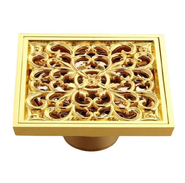 Golden Bathroom Floor Waste Drain Cover -Bathlova