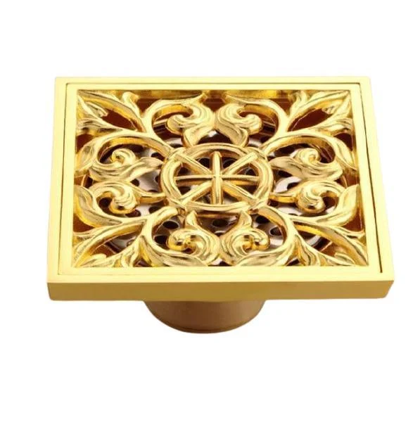 Golden Bathroom Floor Waste Drain Cover -Bathlova