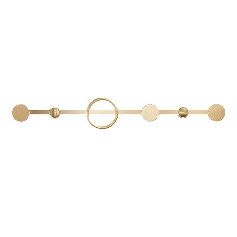 Golden Modern 5-Piece Bathroom Accessory Set Brushed Brass Towel Bar/Paper Holder -Bathlova