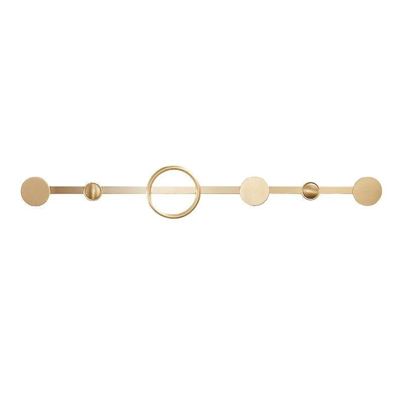 Golden Modern 5-Piece Bathroom Accessory Set Brushed Brass Towel Bar/Paper Holder -Bathlova