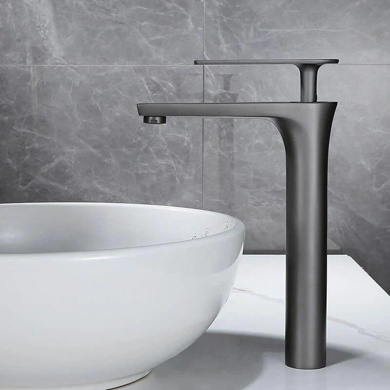 Gunmetal - Single Lever Hot and Cold Bathroom Sink Tap -Bathlova