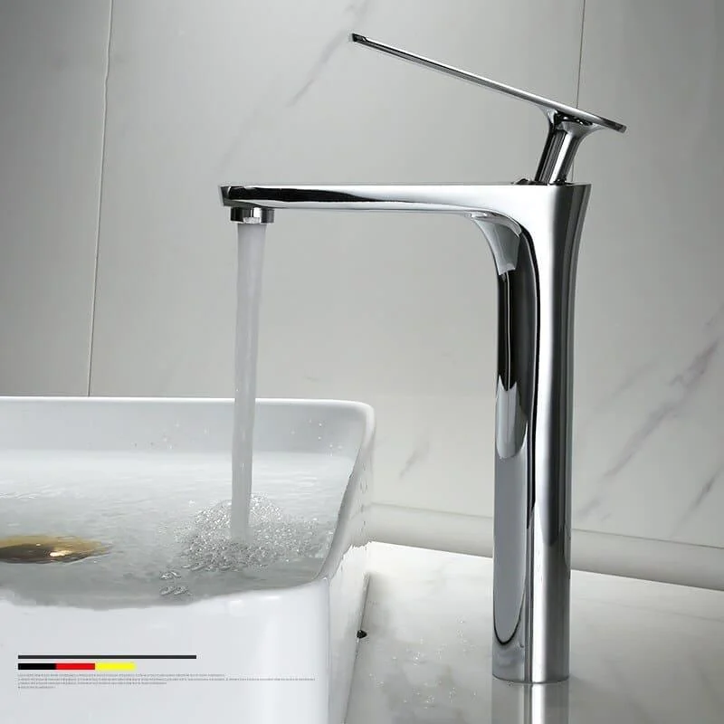 Gunmetal - Single Lever Hot and Cold Bathroom Sink Tap -Bathlova