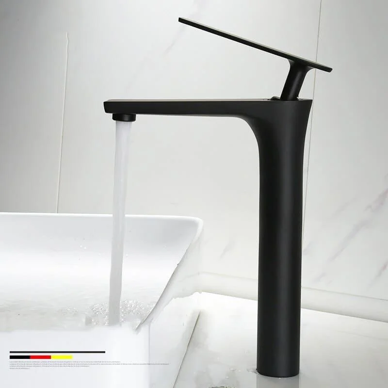 Gunmetal - Single Lever Hot and Cold Bathroom Sink Tap -Bathlova