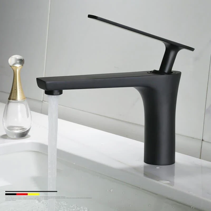 Gunmetal - Single Lever Hot and Cold Bathroom Sink Tap -Bathlova