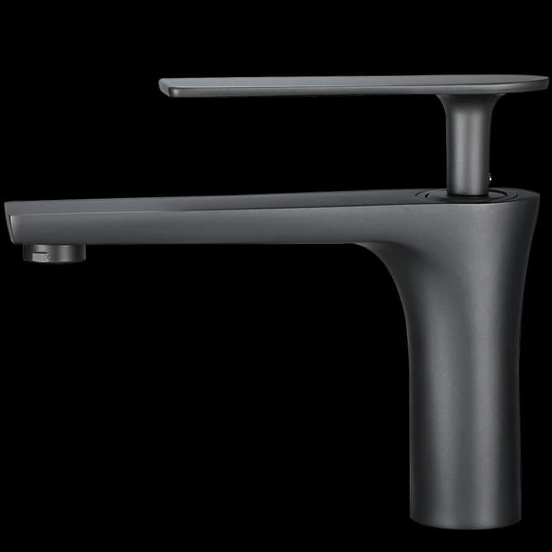 Gunmetal - Single Lever Hot and Cold Bathroom Sink Tap -Bathlova