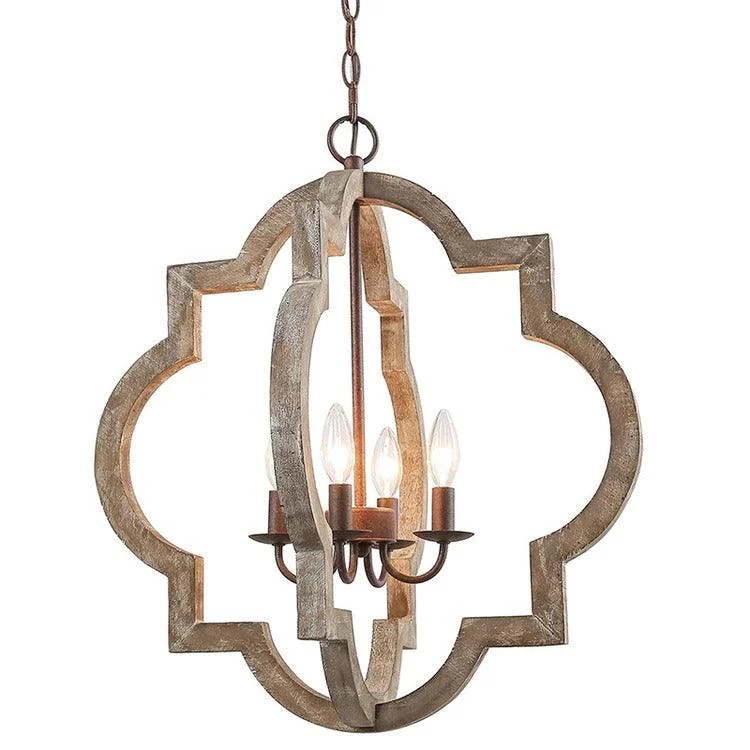 Hadwin - Rustic Wood Pendant Lights -Bathlova