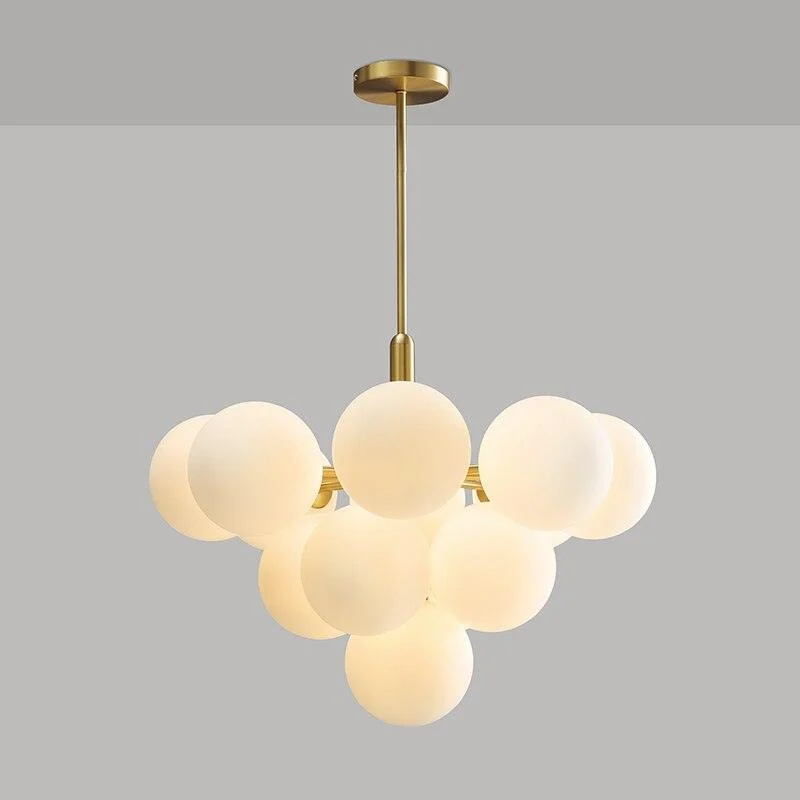 Hale - Frosted Glass Globe Chandelier -Bathlova