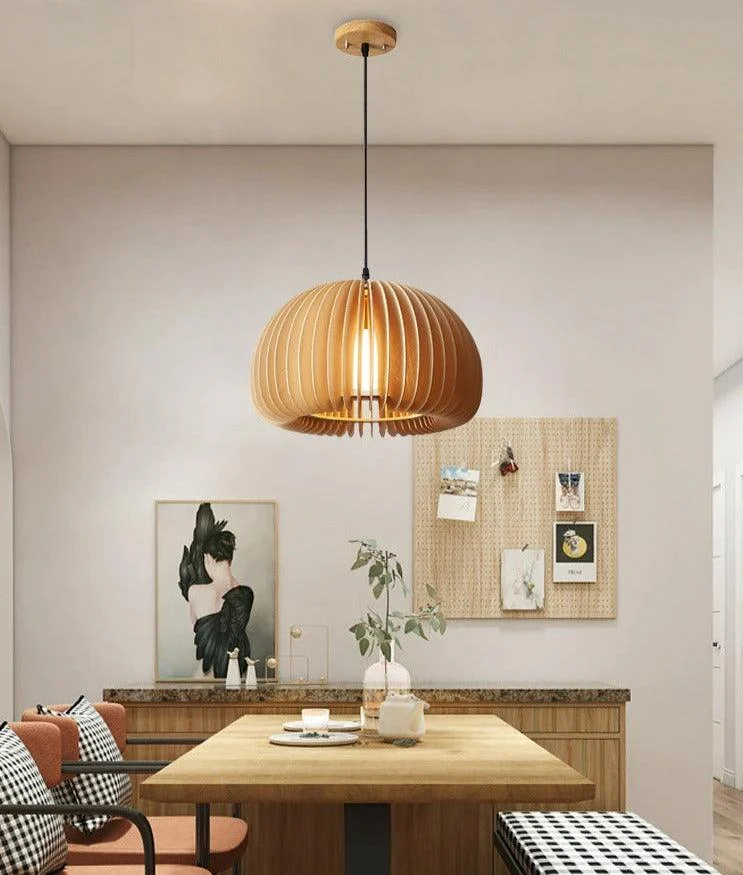 Handcrafted Bamboo Pendant Light -Bathlova