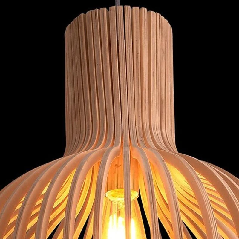 Handcrafted Wood Pendant Lights -Bathlova