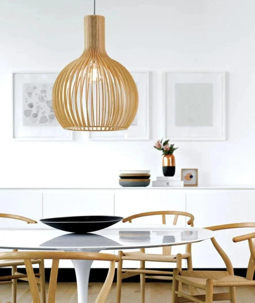 Handcrafted Wood Pendant Lights -Bathlova