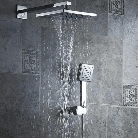 Huxley - Multi-Piece Rainfall Shower Head -Bathlova