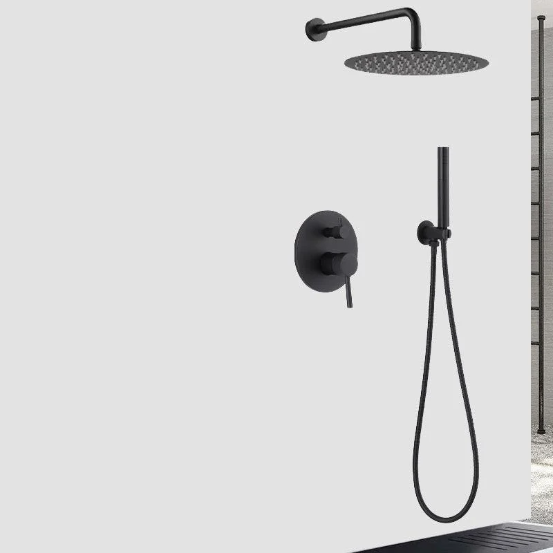 In-wall Shower Full Set Embedded Shower Top Nozzle Concealed Booster Shower Set -Bathlova